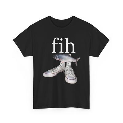 Fih Schuhe Fisch Lustig Falsch geschrieben Meme T-Shirt Alberner Internet-Humor Grafik-T-Shirt