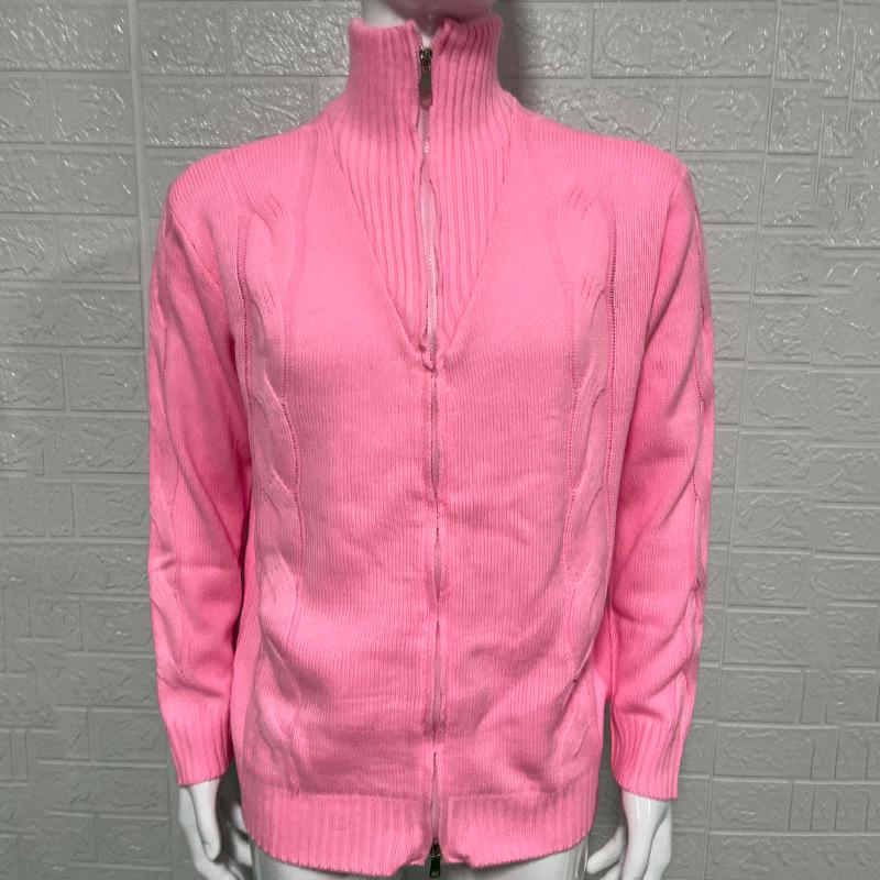 Herren High Neck Zopfmuster Cardigan Herbst/Winter 2025 - Europäischer Stil Reißverschluss Langarm Jacke