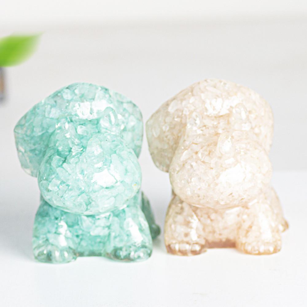 Resin Crystal Dragon Figurine With Cute Animal Design For Home Decor Gift