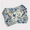 1PC Bird and Tree Patterned Placemats - Festive Dining Placemats, Heat Resistant, Non-Slip, Waterproof Decorative Mats, Perfect