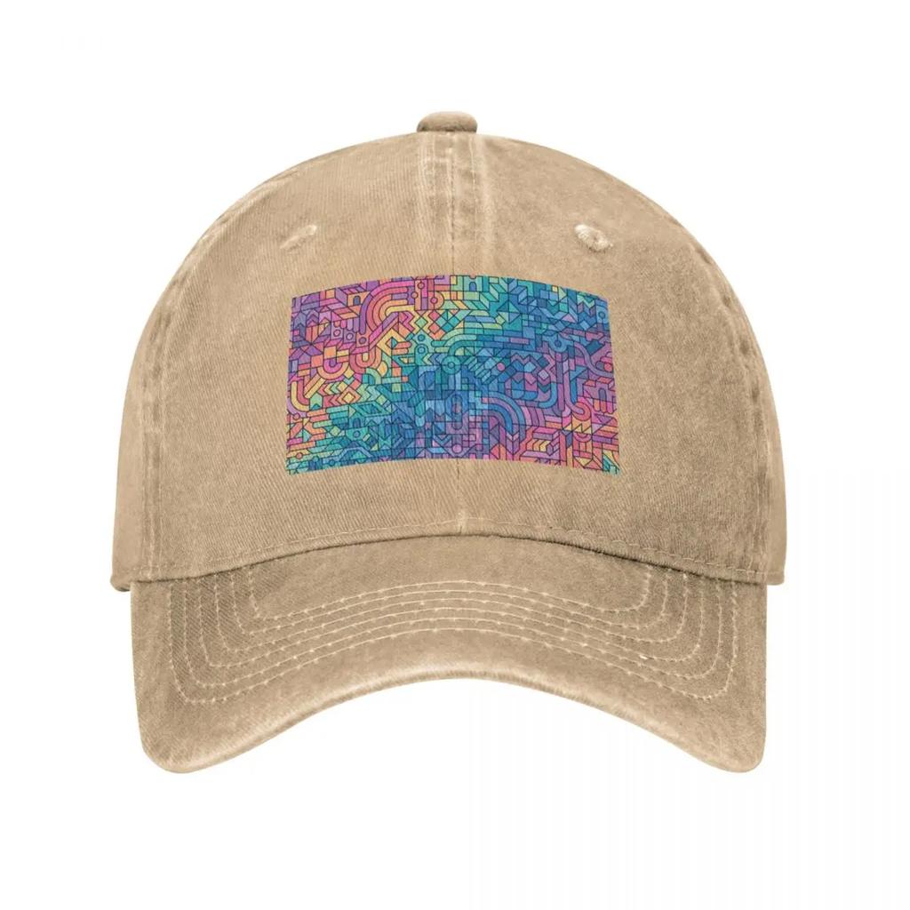 Colourful Chaos Baseball Cap Golf Hat Unisex Fishing Caps Unisex Derby Hat Sunscreen Hats Unisex Womens