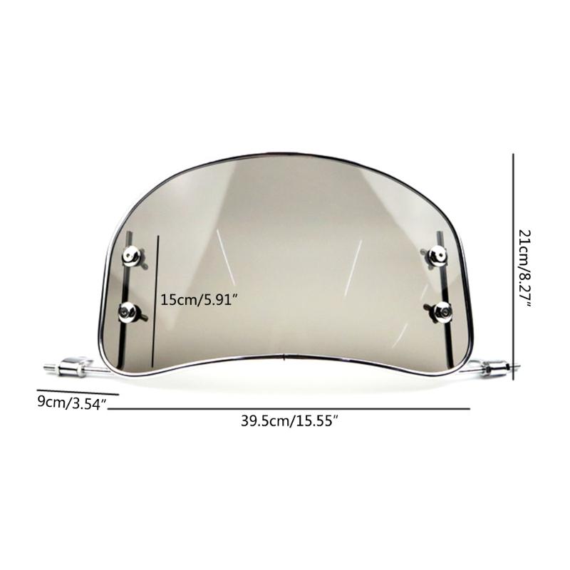 Upgraded Motorbike Windshields Universal Windscreen Easy Installs for Scooter