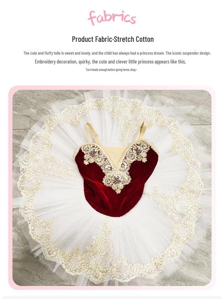 Costum de bal pentru fete Prințesa Lebădă Fustă din Tul