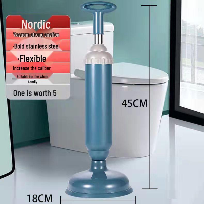 Leather Suction Cup Toilet Plunger and Unclogger