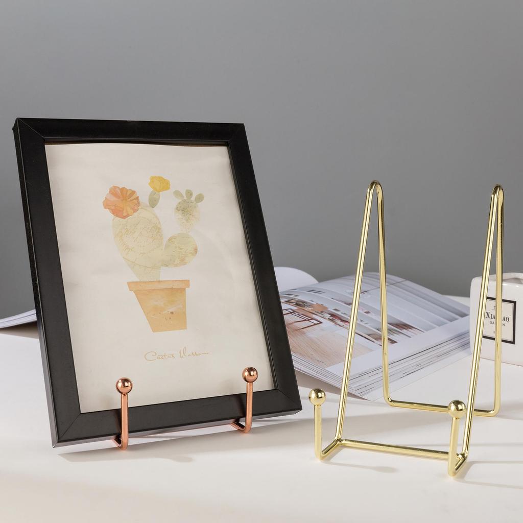 Rose Gold Nordic Iron Stand for Award or Photo Plates