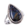 Natural Pietersite Gemstone Handmade 925 Solid Sterling Silver Ring Size 7 q0K14