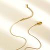 Trendy Spirals Shell Pendant Necklace In Stainless Steel Featuring Sparkling Rhinestones for Stylish Layer Look