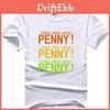 Mode The Big Bang Theory Lustiger "Penny" Aufdruck Sweethearts Rundhals T-Shirts Premium Qualität