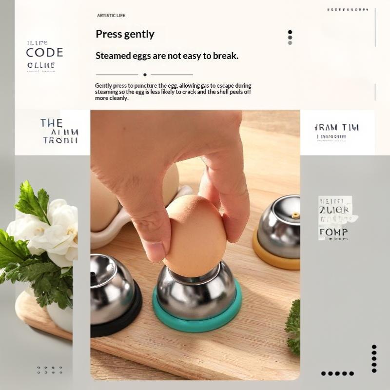 Stainless Steel Egg Puncher Sharp Rust-Resistant Pin No Mess Egg Piercer Tool for Home Kitchen Daily Cooking Breakfast