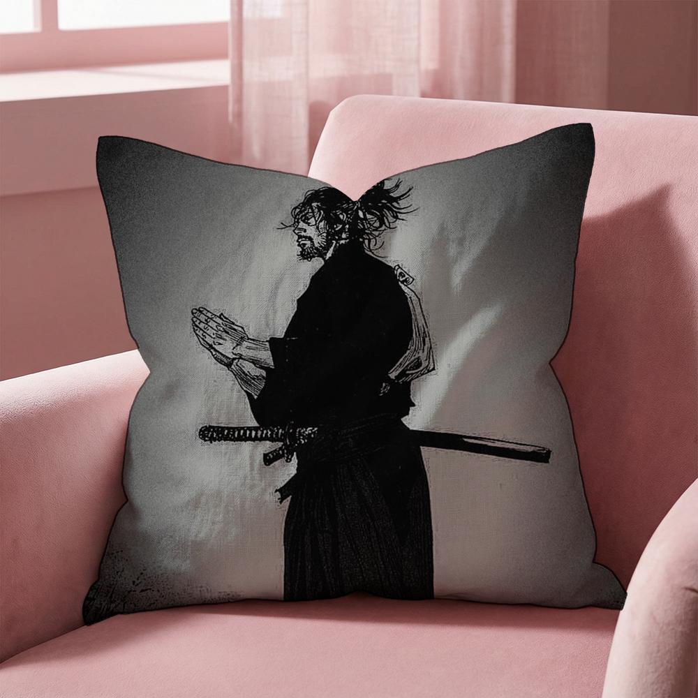 M-Manga V-Vagabond Наволочка Многоцелевая Наволочка для Дома и Автомобиля - Двусторонняя, Мягкая и Прочная для Повседневного Использования 30cmx30cm