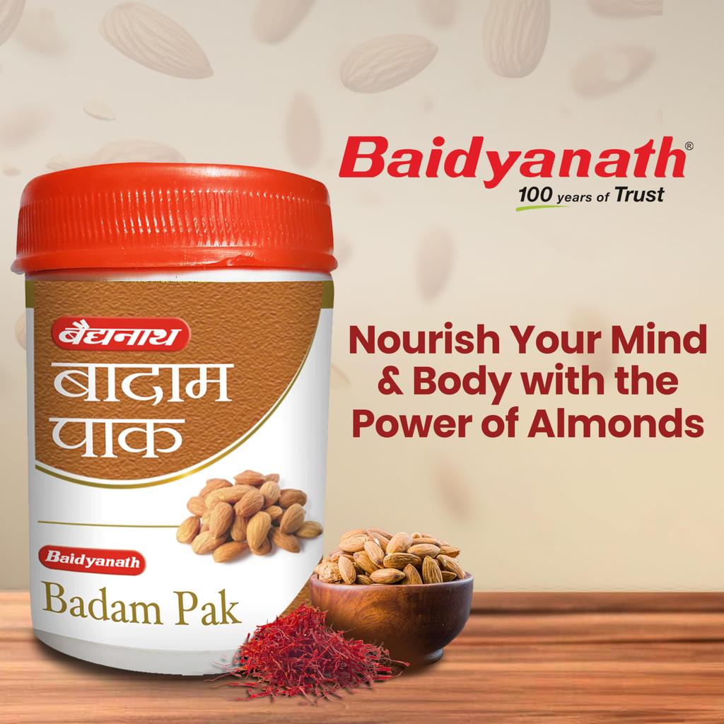 Baidyanath Ayurved Badam Pak (200g, 100g X 2) | Helps to maintain Vitality & Stamina