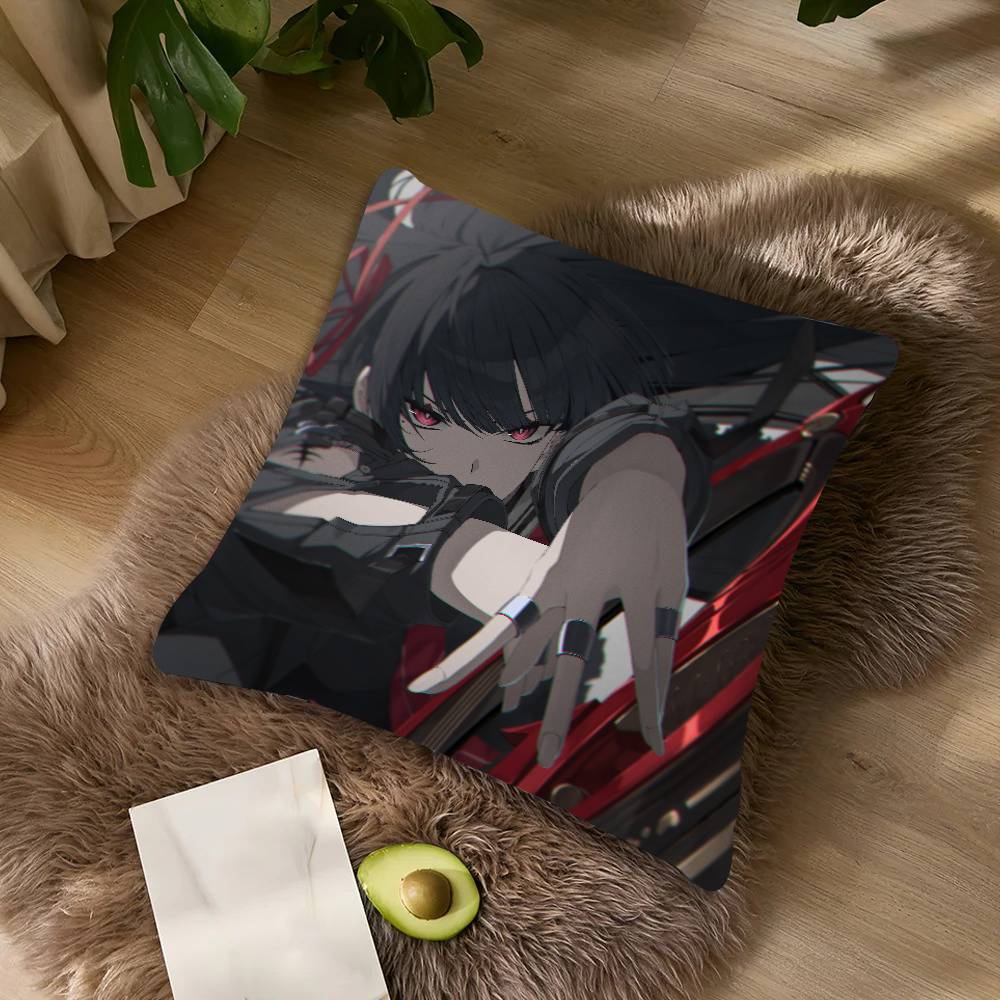 Hot Chisa Wuthering Waves Pillow Case Cushion Cover Decor Home Throw Pillow Covers For Couch Camping Pillow Cover Decorations