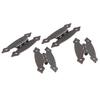 Decorative Antique Iron HShaped Hinges 4 Pack for Cabinets and Dressers