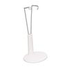 1/6 Doll Stand Plastic Stainless Steel Salon Doll Stand Holder for 12 Inch Tall Doll White