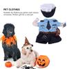 Polyester Sladký mazlíček Halloweenské oblečení Pokuta Policie Vzpřímený kostým Převlek pro kočky psy(S)