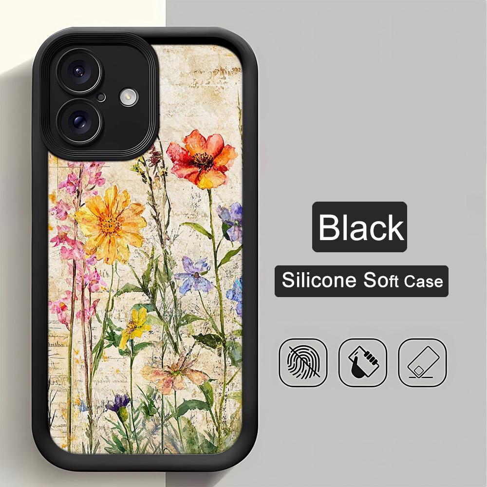 Sunflower Phone Case For IPhone 17 Air 16 15 14 13 12 11 Pro Max Shockproof Silicone Cover For IPhone 16 15 14 Plus Case Cover