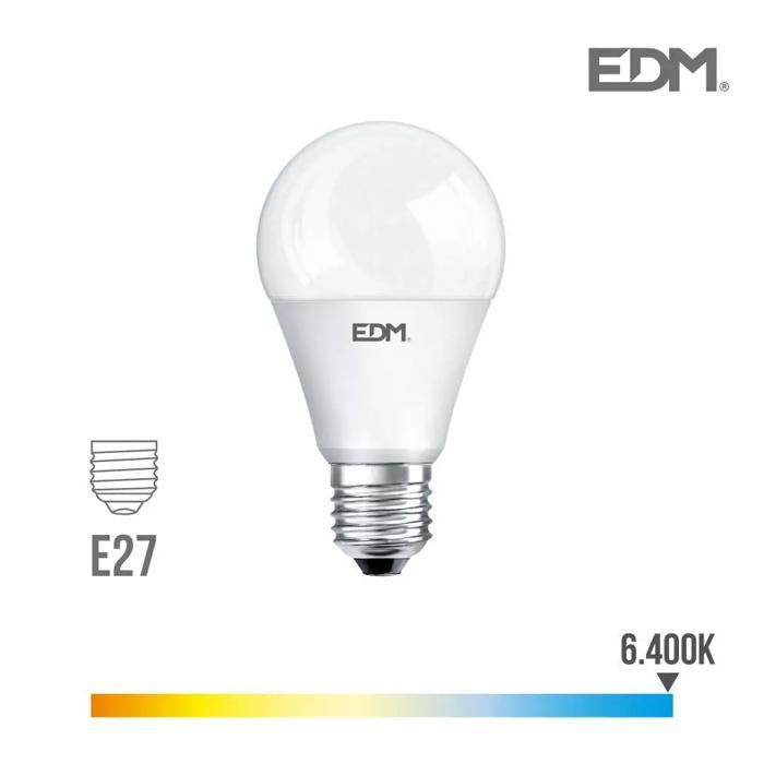 Ampoule LED E27 – 12W – 1154 lm – 6400K – Lumière froide – 6x11cm - 35456