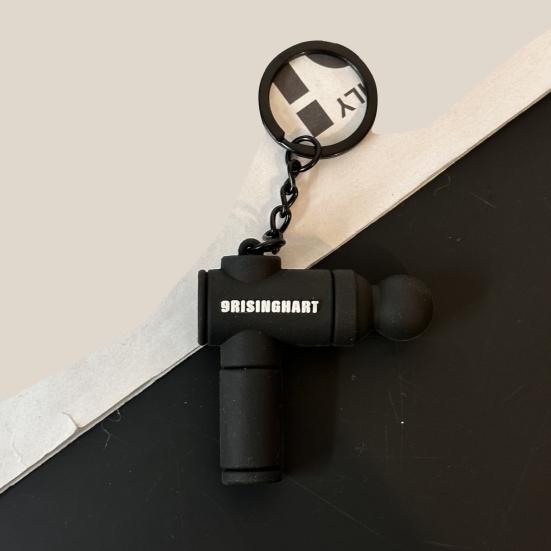 Keychain Pendant Multi-Color Design Lightweight Soft Silicone Mini Fascial Machine Shape Keychain Portable Decompression Toy Backpacks Fitness