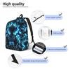 Style Pokemon Gengar Crack Texture Rucksack  Mochilas Lightweight For Work Zip Closure Rucksack Featuring Durable Construction