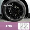 For Xpeng P7+ 2026 2027 Car wheel hub Blackened decorative Black stickers modification 20-inch wheel hub stickers Accessories