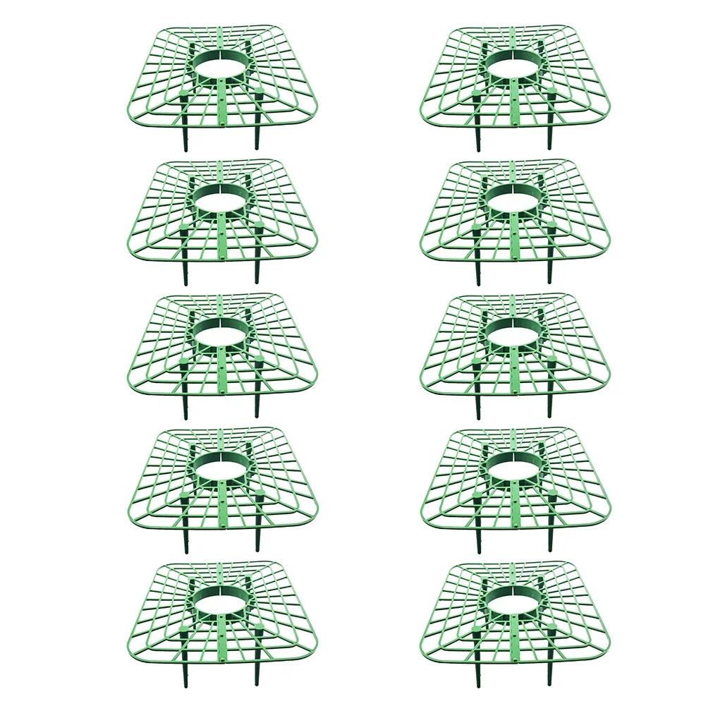 5/10pcs Strawberry Supports Cultivation Frame Support Rack Growing Square Planting Plastic Stand W/4 Sturdy Support Feet  Tools