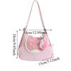 Fashionable Dopamine Color Fruit Nylon Backpack Korean Style Large Capacity Cloth Messenger Bag Tote Bag Creative Book Bag Women