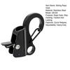 Stainless Steel Sliding Rope Hook Heavy Duty Pontoon Boat Fender Clamps Quick Release Adjustable Docking Clip for 3/8"-5/8" Rope