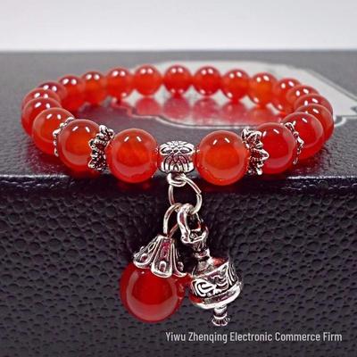 Bracciale in Cristallo Imitazione Agata Stile Etnico – Regalo Perfetto per il Compleanno o San Valentino per Donne