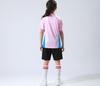 Quick-Dry Table Tennis & Badminton Clothing Set: Kids' Polo & Adult Short Sleeve