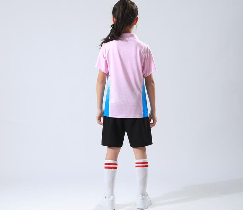 Quick-Dry Table Tennis & Badminton Clothing Set: Kids' Polo & Adult Short Sleeve