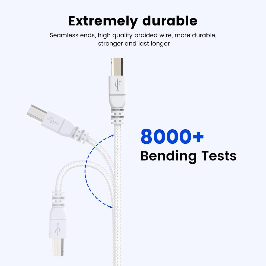 MOSWAG USB C Type C to Midi Cable USB MIDI Cable for Laptop MacBook Audio Interface to Midi Midi Printer Recording and More 6.6FT/2M Controller,