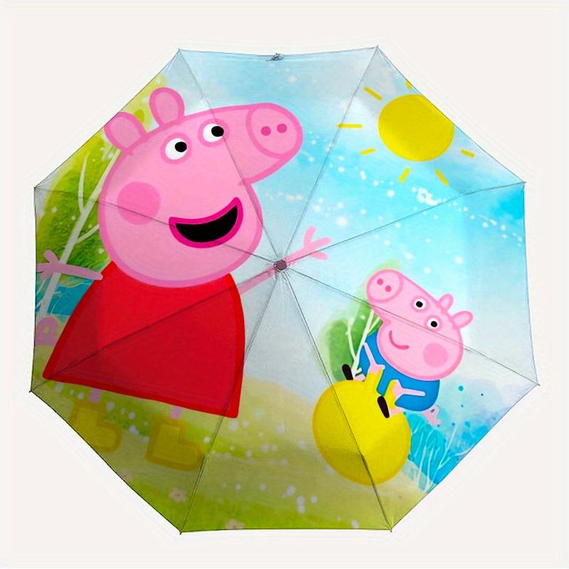 1pc Peppa Pig, Outdoor Adventure Themed High-quality Umbrella,Automatic Opening and Closing Umbrella,Multi-functional Umbrella G0811060