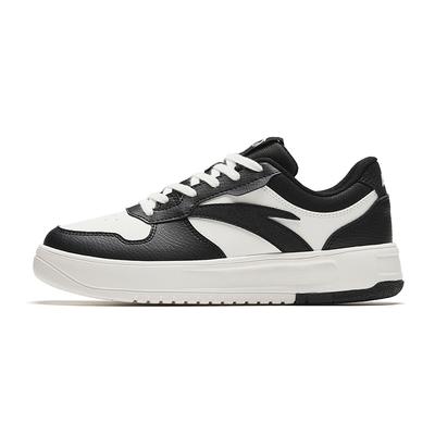 Basic Comfortable Minimalist Slip Resistant Durable Low Top Skate Shoes Women Sneakers Black White 122418016-3