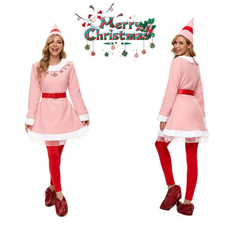 Buddy's Musical Christmas Elf Cosplay Costume For Adults Kids
