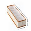Scatola portaoggetti organizer per cinture a 6/12 scomparti, stile pelle, organizer per cassetti dell'armadio per cinture, cravatte, sciarpe, accessori