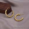 Silver Needle Circle Earrings, Fashionable High-End Copper Ear Hoops, Light Luxury, Versatile Jewelry Accessory.