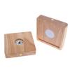 LED Night Light Wooden Square Lamp Holder Rechargeable Soft Glow Table Lamp for Baby Room Ambience