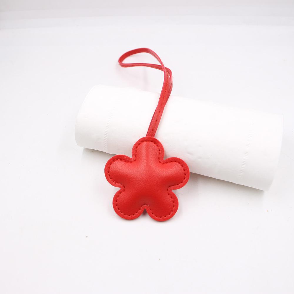 New Festival Flower Leather Hanging Rope Knotting Miu Luggage Clothing Accessories Hanging Accessories Decoration Cherry Blossom Pendant