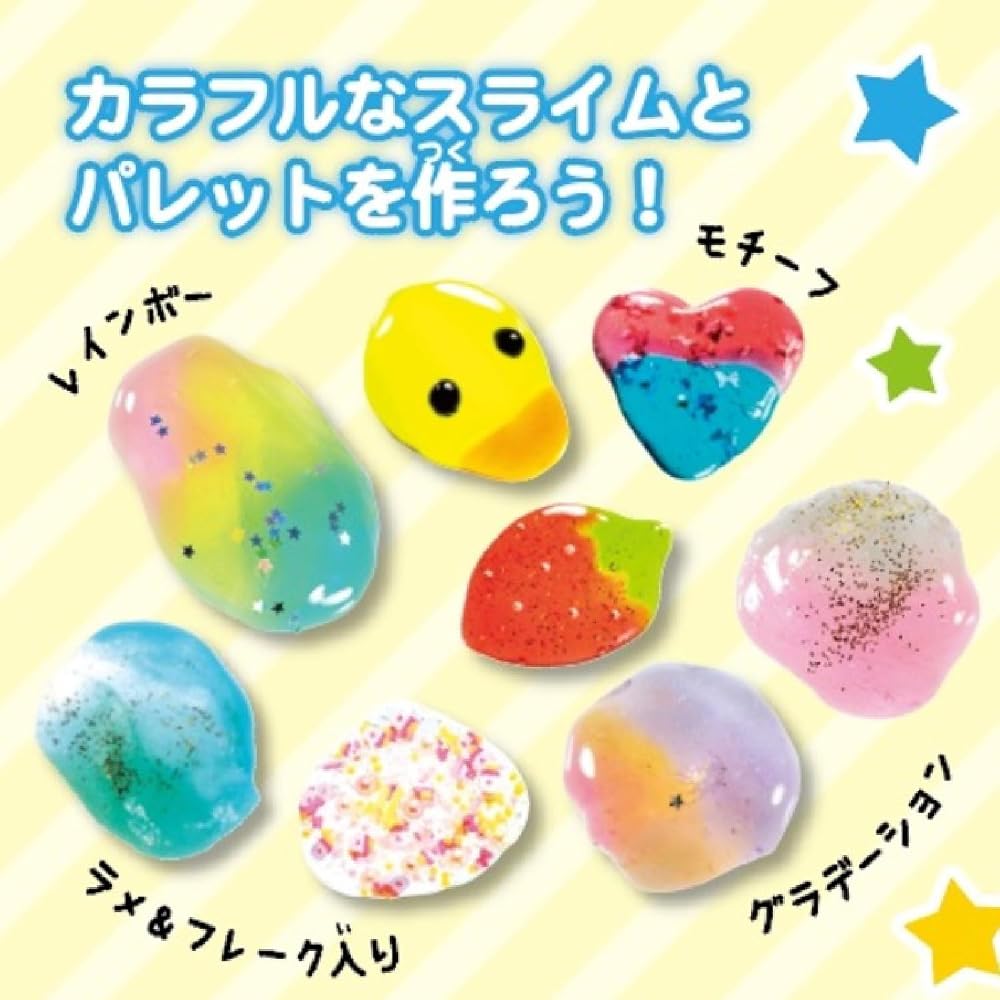 Gakken Girls' Craft Colorful Slime Palette & Puni Charm (Ages 6+) Q750939
