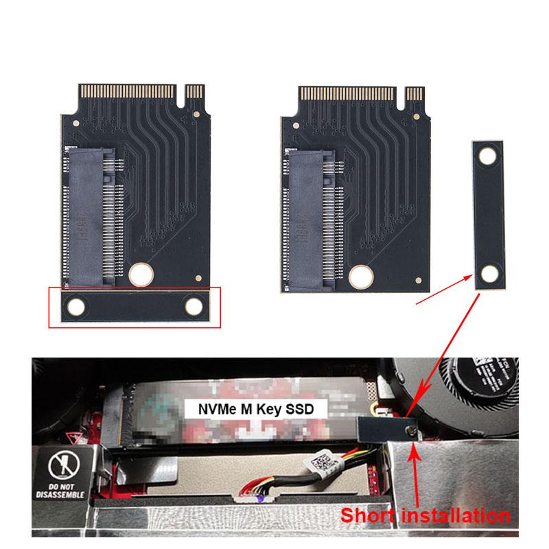 for Asus Rog Ally Hand Game Player Extend Card 2230 to 2280 NVMe M.2 MKey 5PIN Adapter 90 Degree PCIe 4.0 M.2 Converter Board