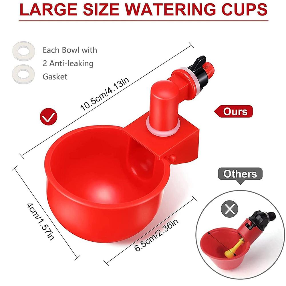 

New Automatic Chicken Water Cups Hanging Farm Tool For Bird Chicken Fowl Chick Coop