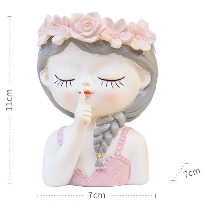 Fairy Succulent Flowerpot Desktop Ornament Succulents Plant Potted Green Plants Vase  Home Gardening