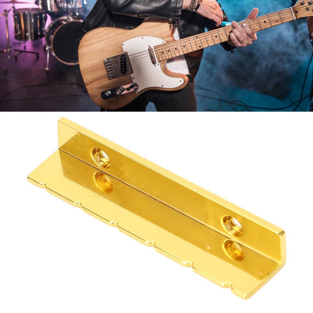 Metal Slotted Guitar Nut Gold Color Guitar Replacement Parts  For Acoustic Guitar
