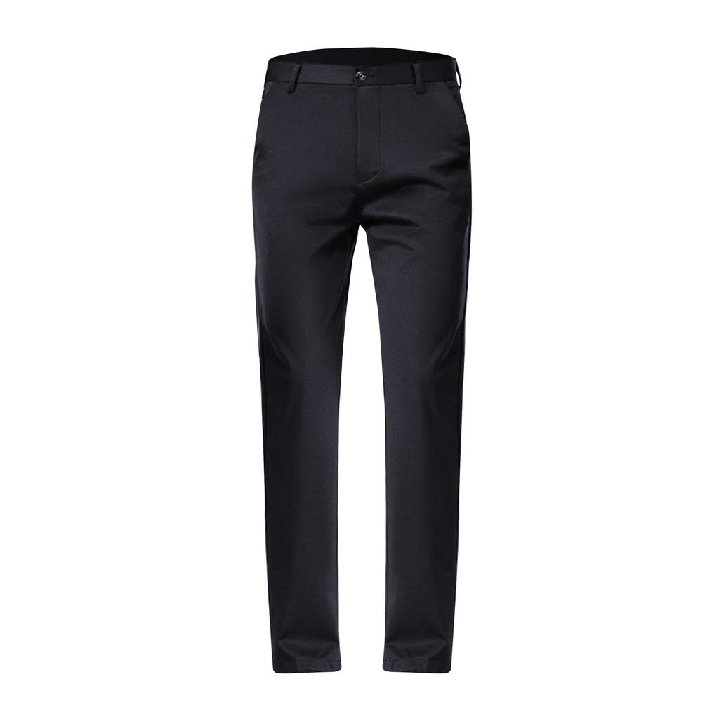 Men's Solid Color Casual Stretch Trousers Men's Loose Straight Suit Pants