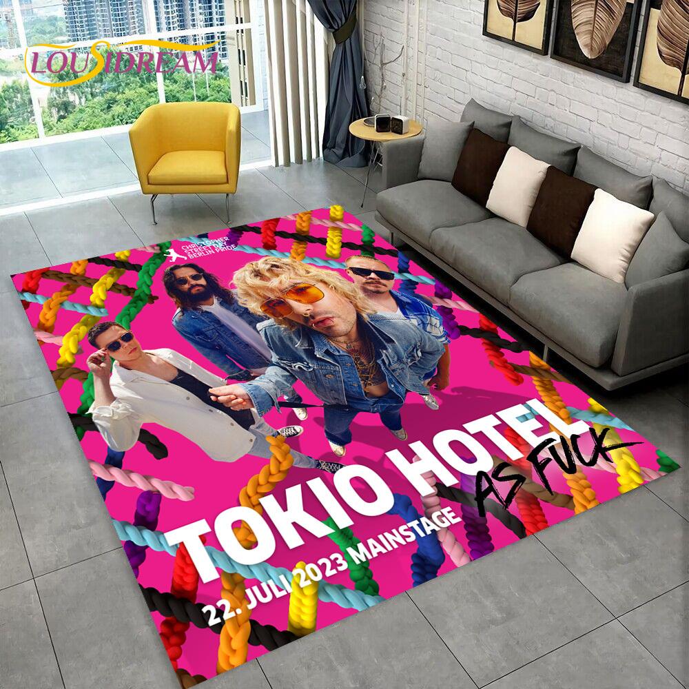 Tokio Hotel Rock Band Bill Kaulitz Carpet Rug for Home Living Room Bedroom Sofa Doormat  Decor,kids Area Rug Non-slip Floor Mat
