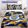 Leicester City Football Printed 3 Pieces Bedding Set, Comfortable Skin Friendly Bedroom Duvet Cover Set