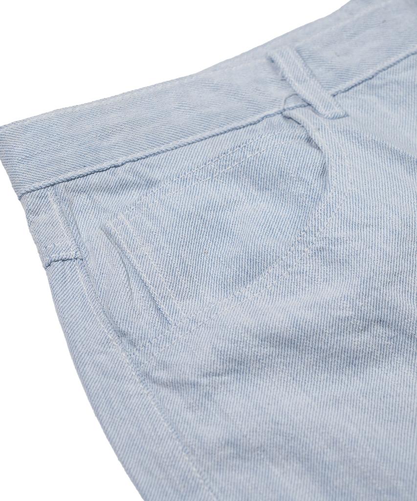 Bieseulaebis Barrel Leg Logo Patch Pants Sky