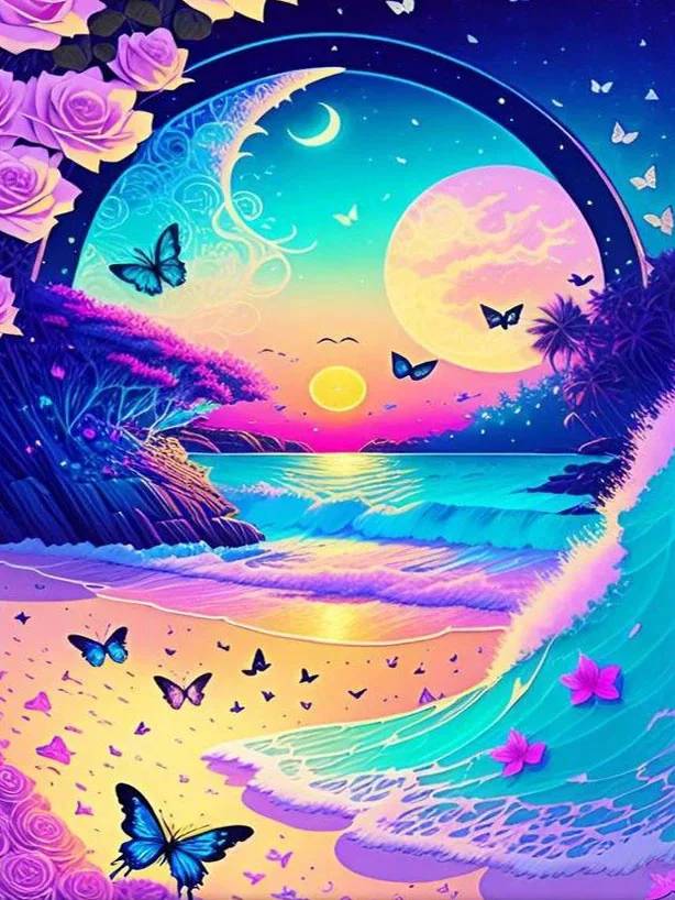 DIY Full Round Diamond Painting Cross Stitch 3D Cute Little Animal Scene Home Decorative Art Painting Diamond Painting 5d Diamond Art Painting