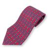 Used Tie Silk Pink Blue Business