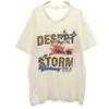 90s Old USA Made DESERT STORM CAMEL PRINT Short Sleeve T-shirt Men's Used